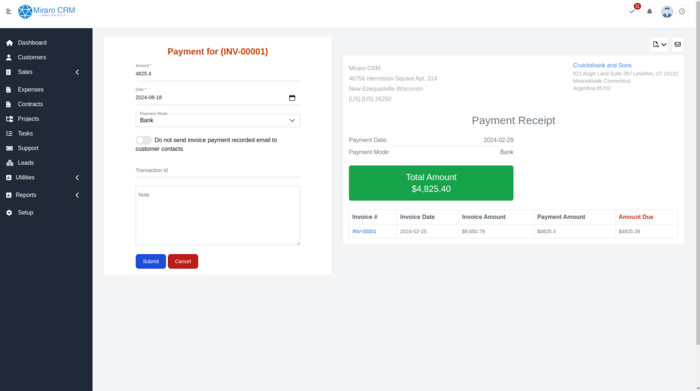 Payment Detail